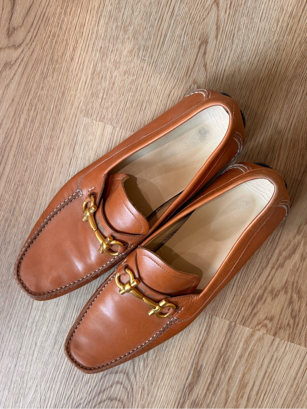 Men's Ferragamo Brown Leather Loafers